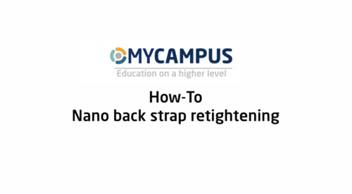 NANO - backstrap retightening