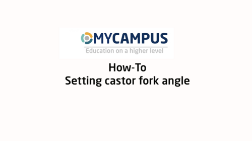 NANO - setting castor fork angle