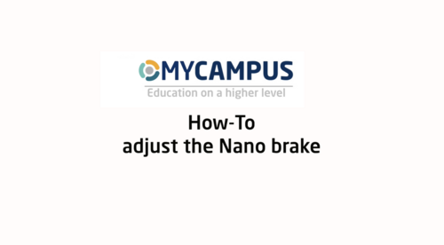 NANO - Adjusting the Brake