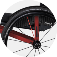 MEYRA FEMTO R – Verticale band achter Verticale band achter