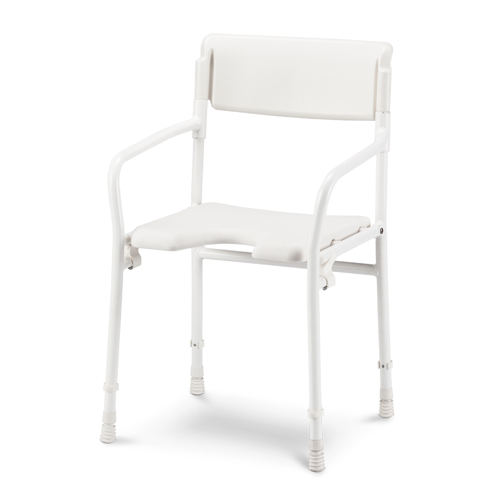 DuBaStar shower chair with backrest, foldable